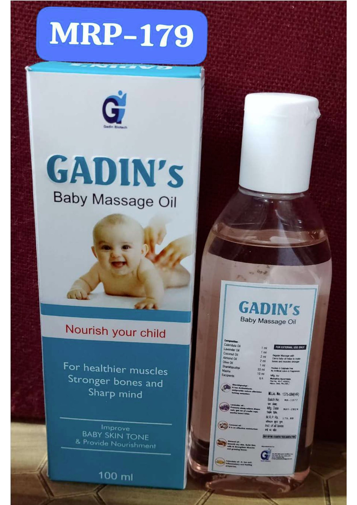 Gadin Baby Massage Oil